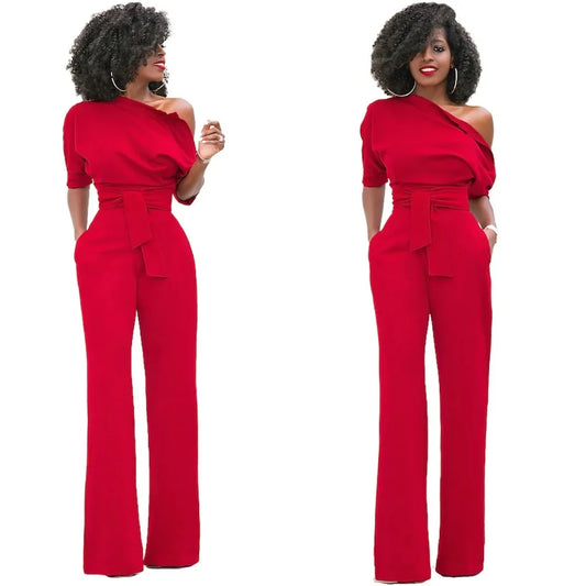 NastyENF Busy Signals Sexy Jumpsuit with Half Sleeve and Pockets