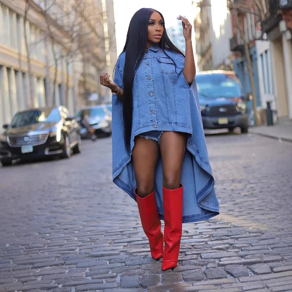 NastyENF Positive Vibes Stylish Jean PulloverCardigan