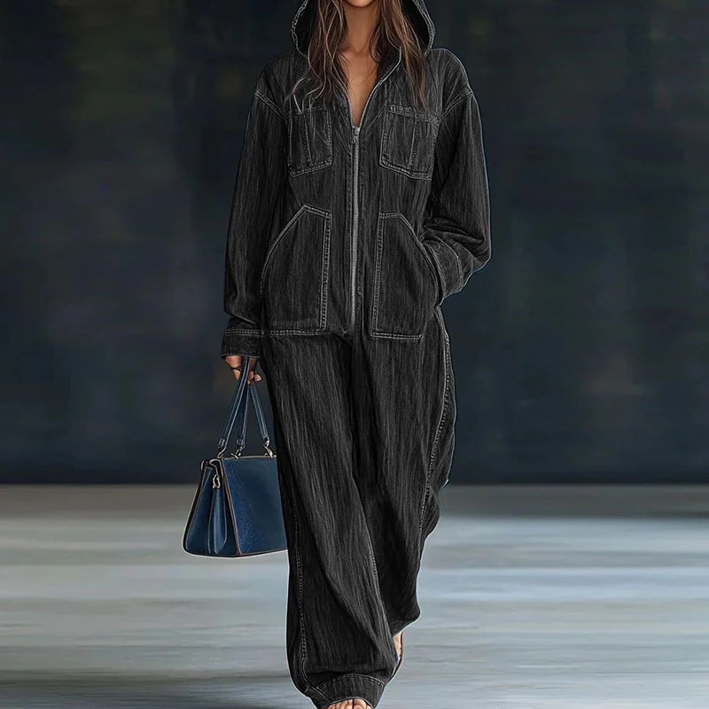 NastyENF Loose Change Simple Chic Wide Leg Jumpsuit