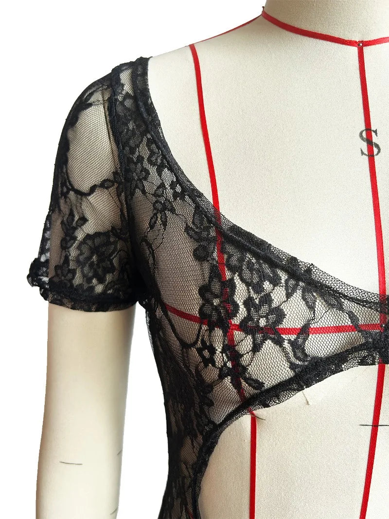 NastyENF Love & Lace Sexy see through Jumpsuit