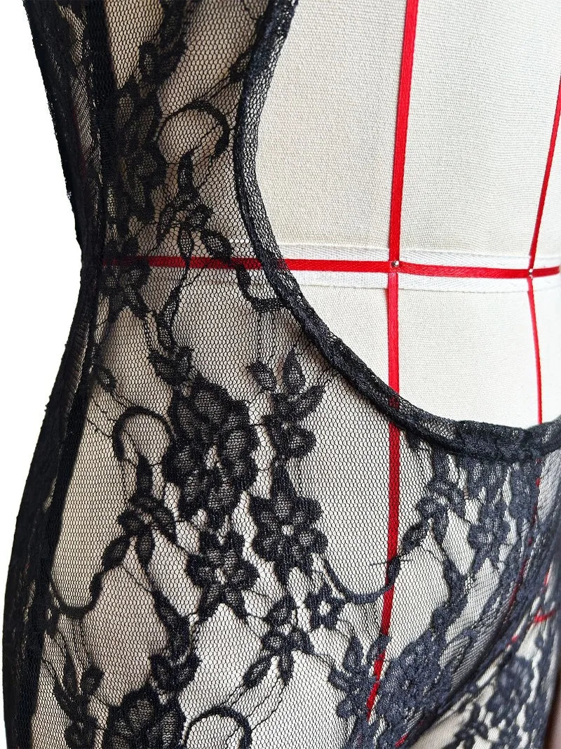 NastyENF Love & Lace Sexy see through Jumpsuit