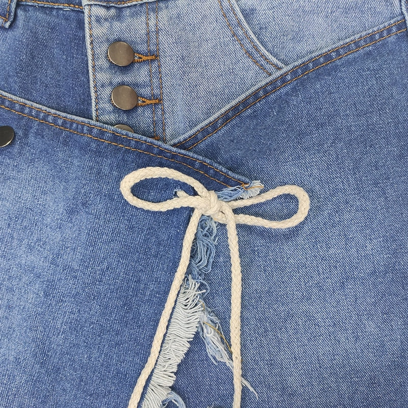 NastyENF Options Jean pants with Skirt Overlay