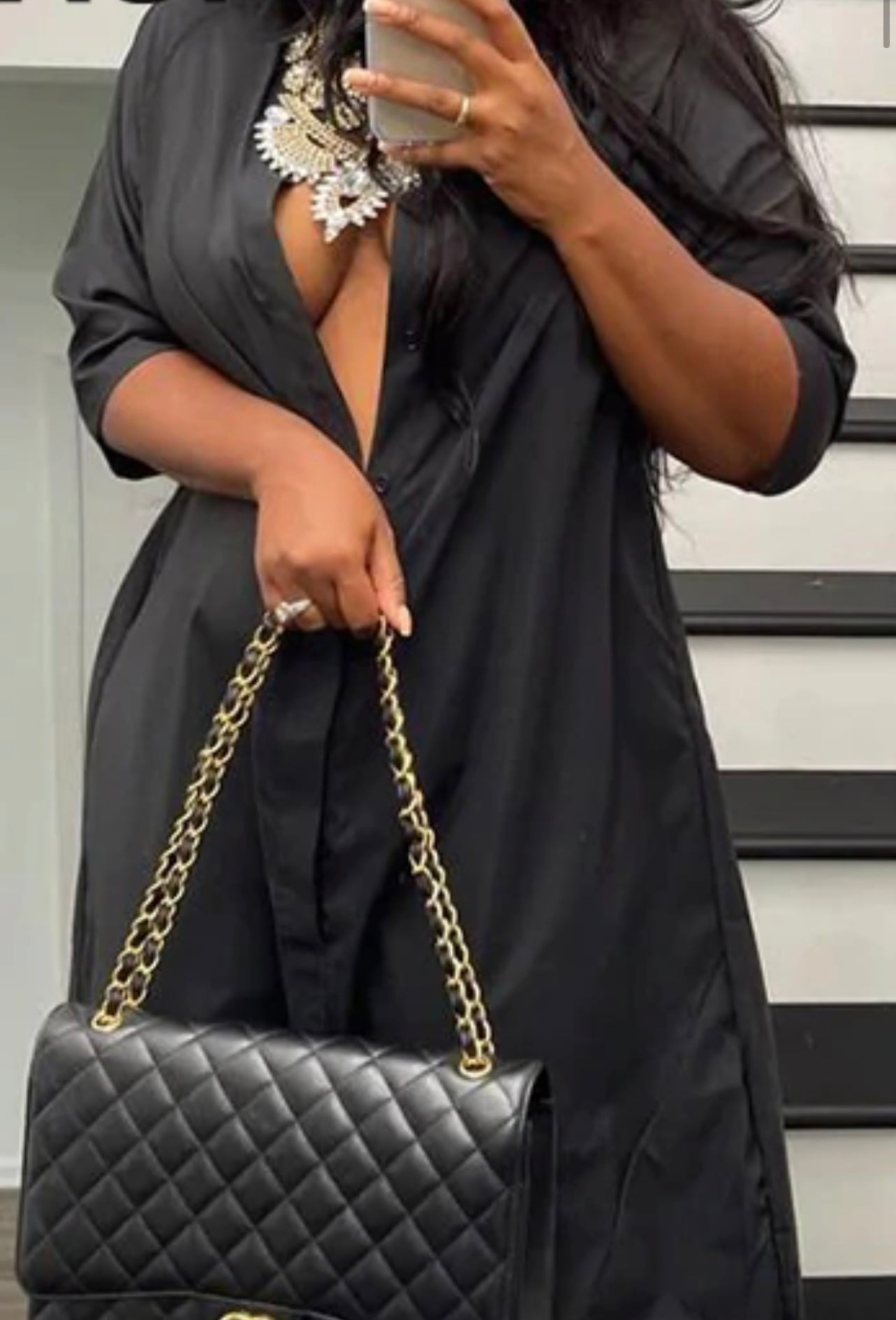 NastyENF Loose Change Casual Button Up Jumpsuit