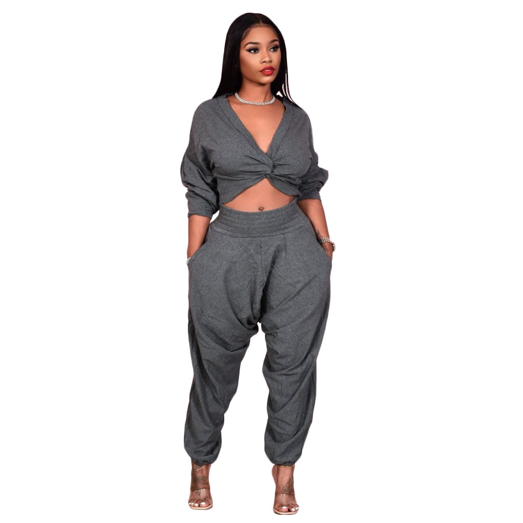 NastyENF Bow Down Two Piece Sweatshirt Set with Bow design