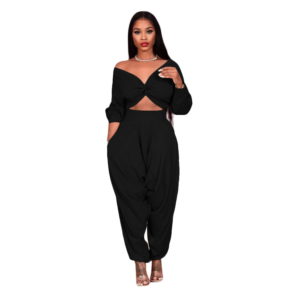 NastyENF Bow Down Two Piece Sweatshirt Set with Bow design
