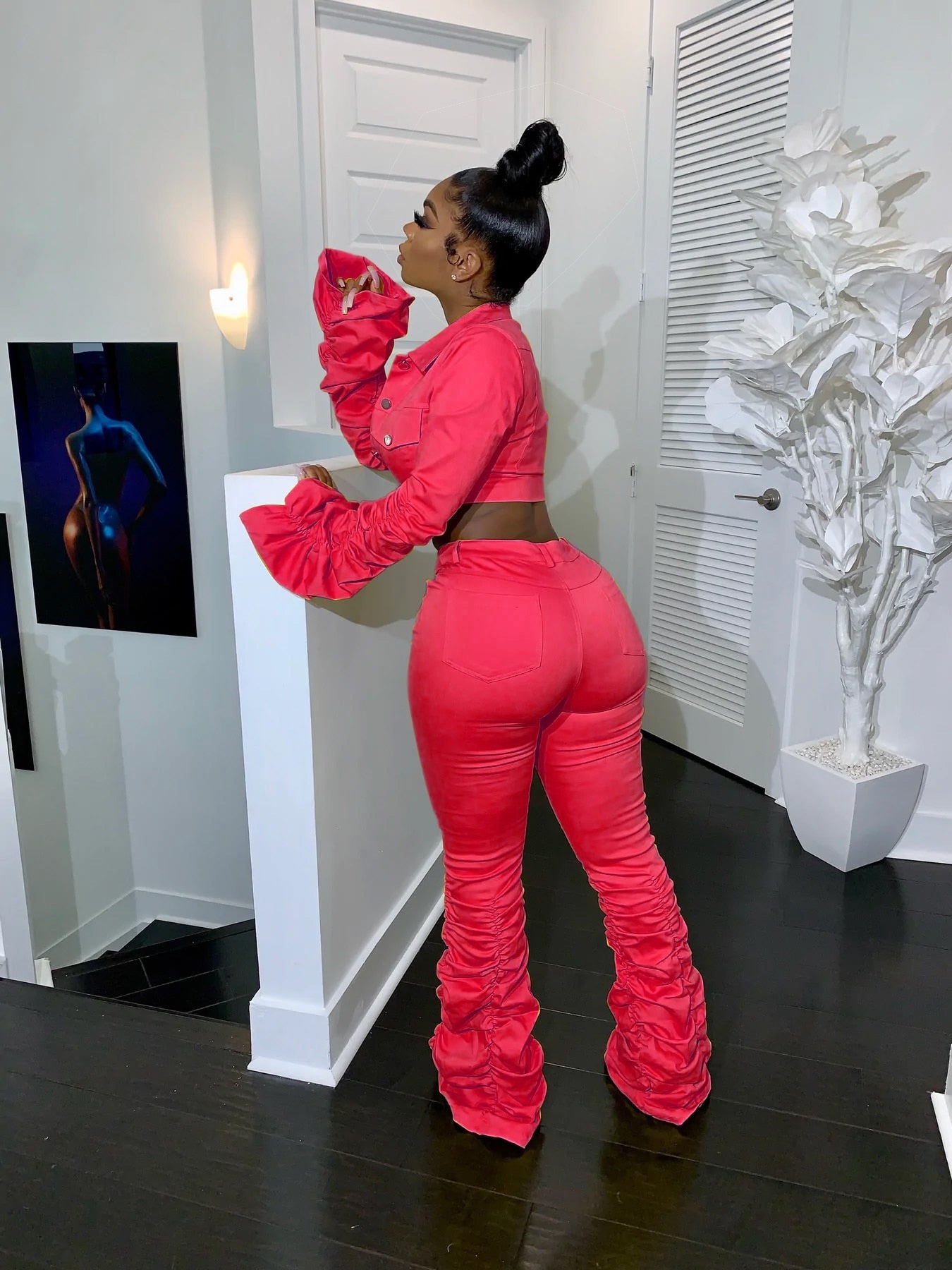 NastyENF Stacked Sexy Two-Piece Pant Set