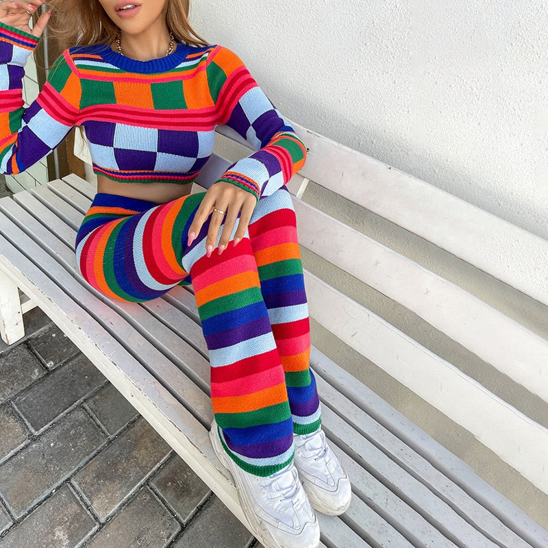 NastyENF Vivid Imagination Colorful Two-Piece Pant Set