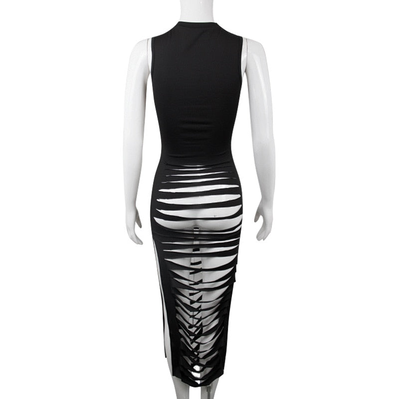 NastyENF Pieces of Me Sexy Hollow Out Dress