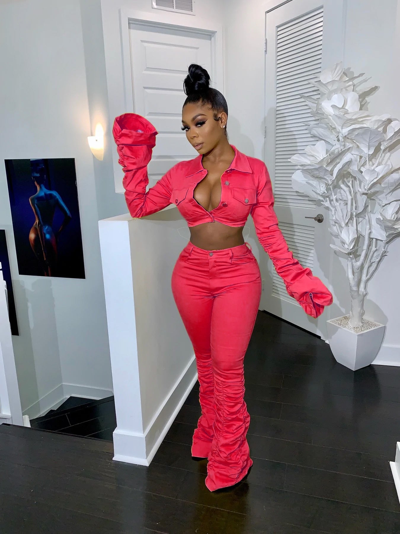 NastyENF Stacked Sexy Two-Piece Pant Set