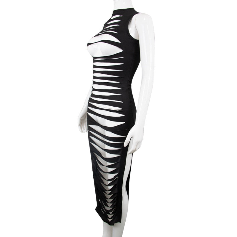 NastyENF Pieces of Me Sexy Hollow Out Dress