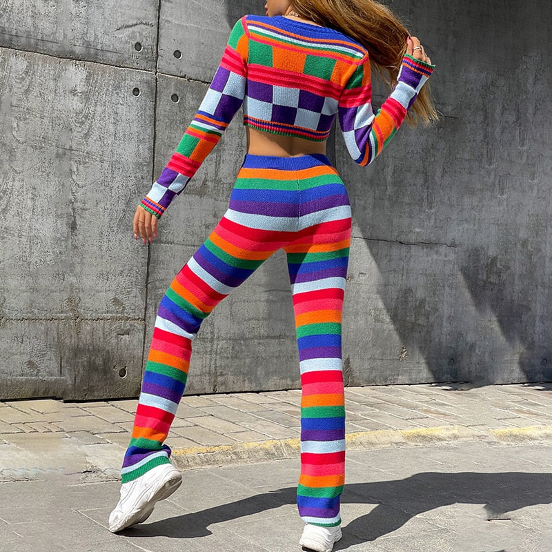 NastyENF Vivid Imagination Colorful Two-Piece Pant Set