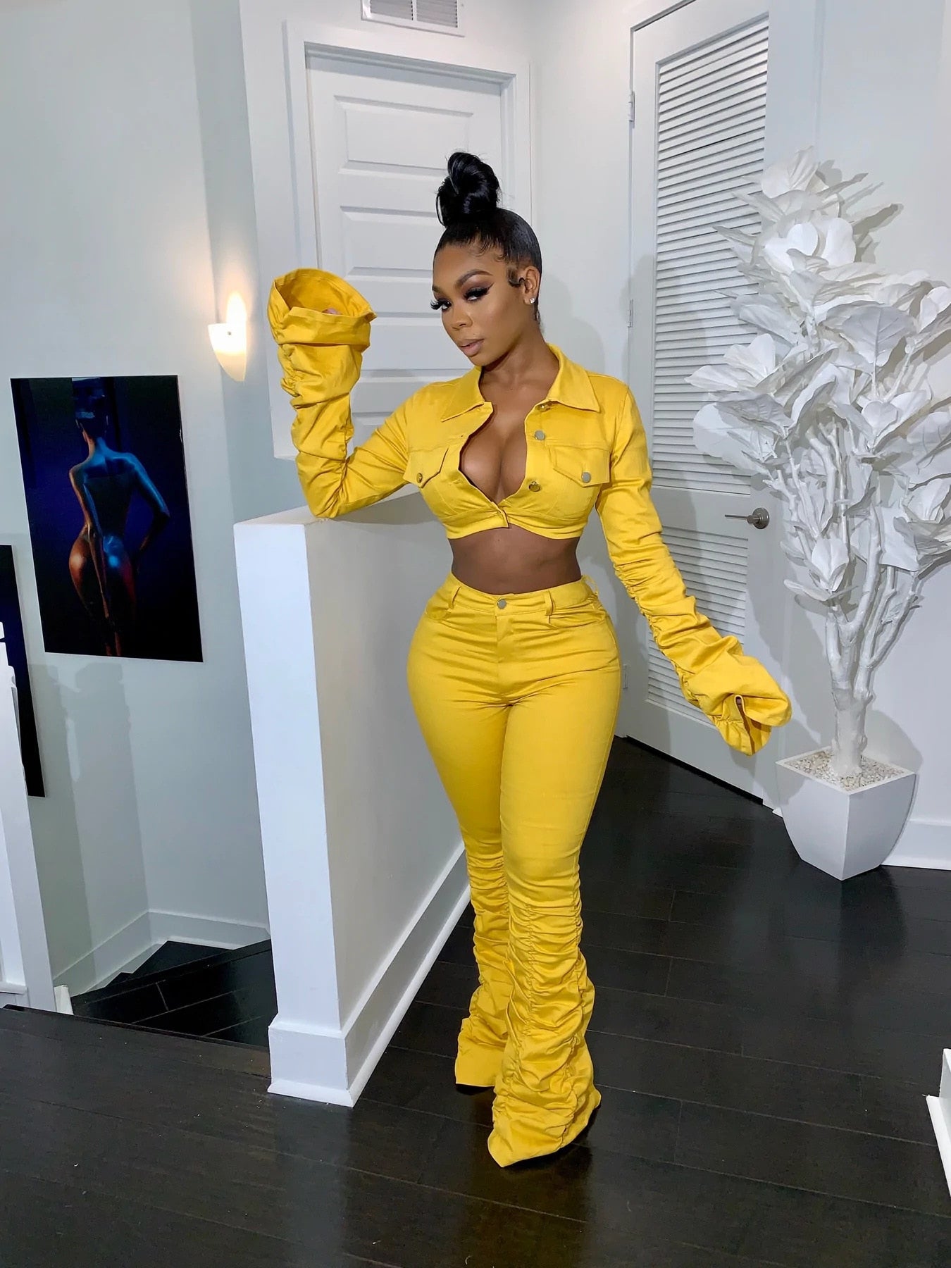 NastyENF Stacked Sexy Two-Piece Pant Set