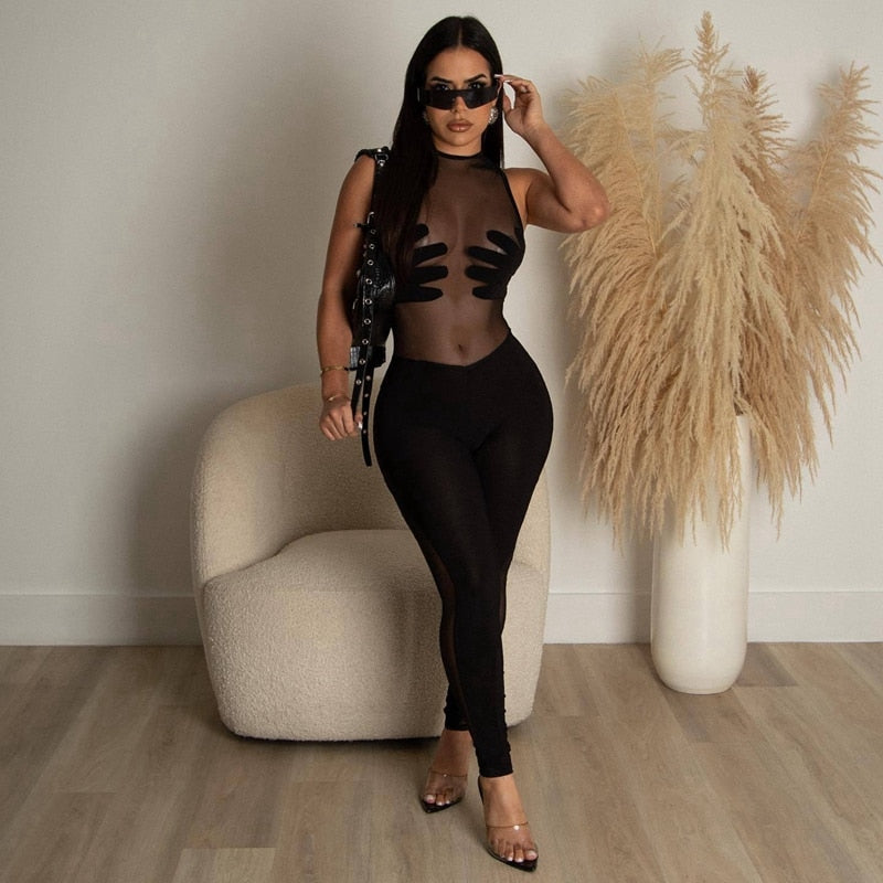 NastyENF Hands Off Sexy Mesh Jumpsuit