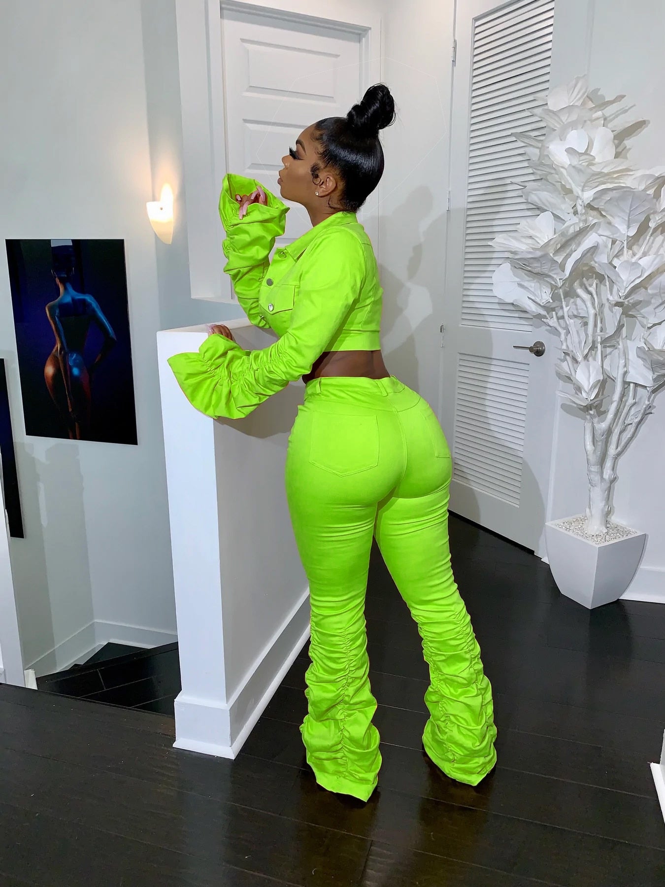 NastyENF Stacked Sexy Two-Piece Pant Set