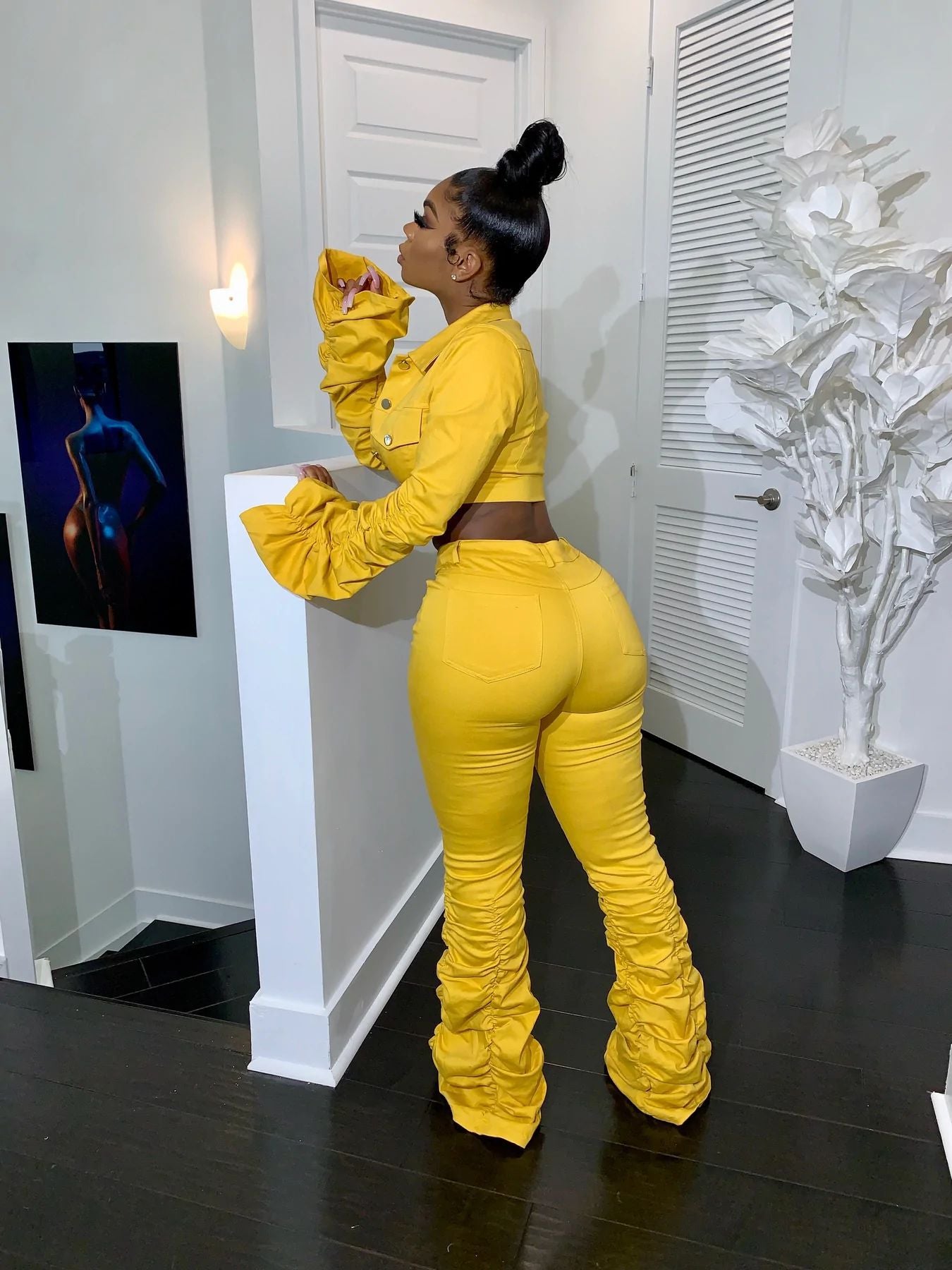 NastyENF Stacked Sexy Two-Piece Pant Set