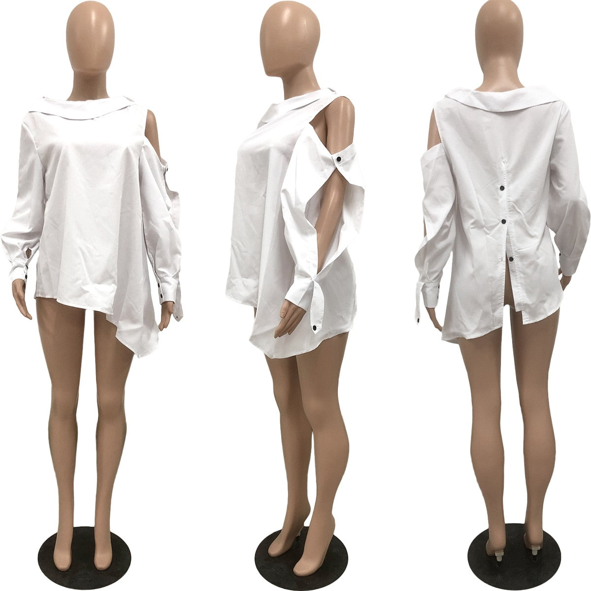 NastyENF Incompatible Irregular Button Shirt