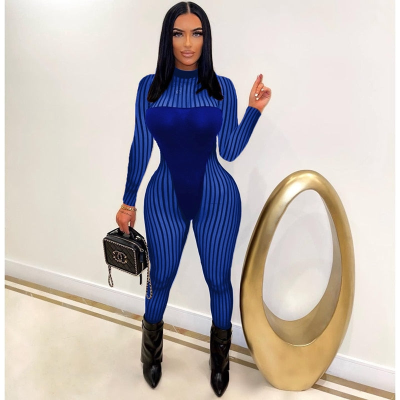 NastyENF Vertigo Mesh Bodycon Jumpsuit