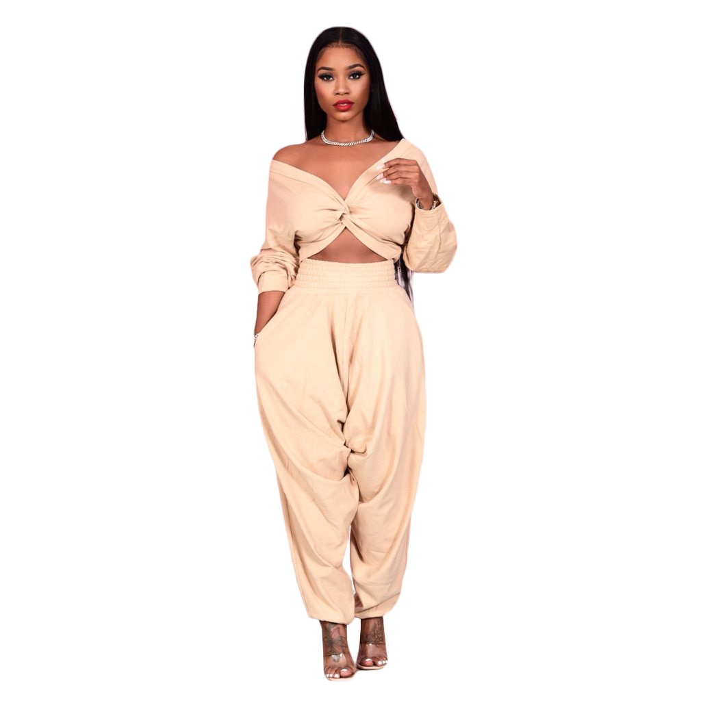NastyENF Bow Down Two Piece Sweatshirt Set with Bow design