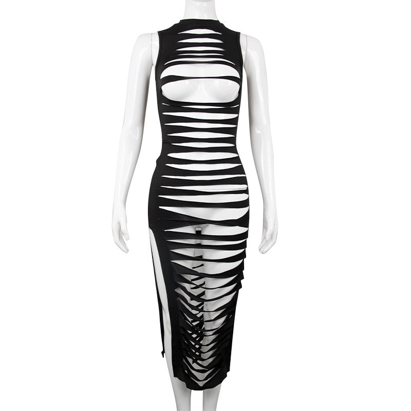 NastyENF Pieces of Me Sexy Hollow Out Dress