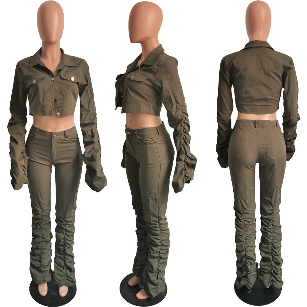 NastyENF Stacked Sexy Two-Piece Pant Set