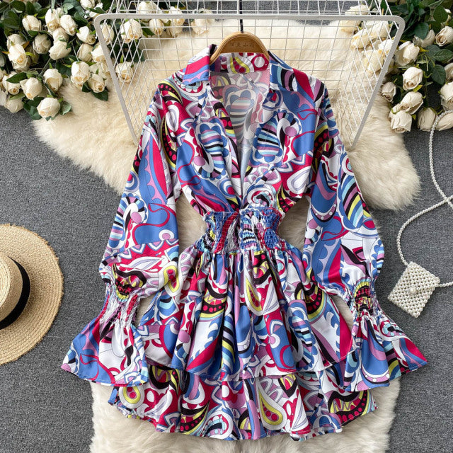 NastyENF Renaissance Ruffled Mini Dress