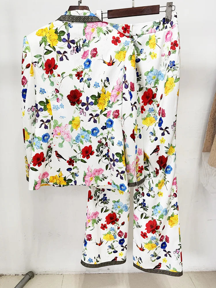 NastyENF Ingrown Luxury Printed Blazer Pantsuit