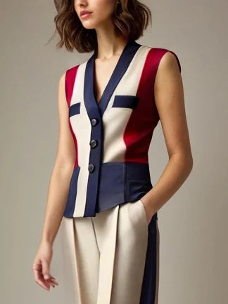 NastyENF Ascension Colorblocked Set with Vest and Long Wide Leg Pant