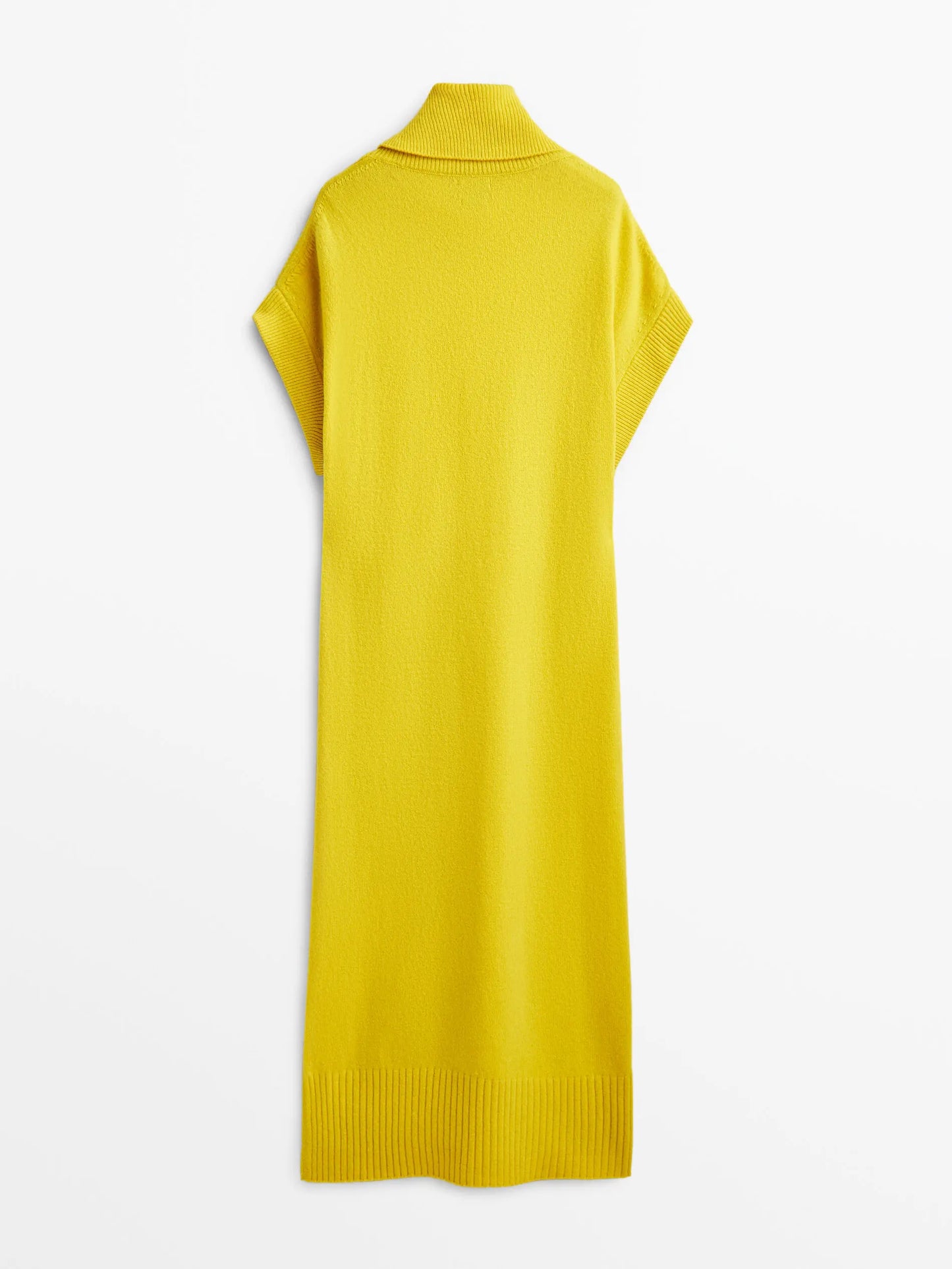 NastyENF Yield Long wool blend dress with Turtleneck and Split