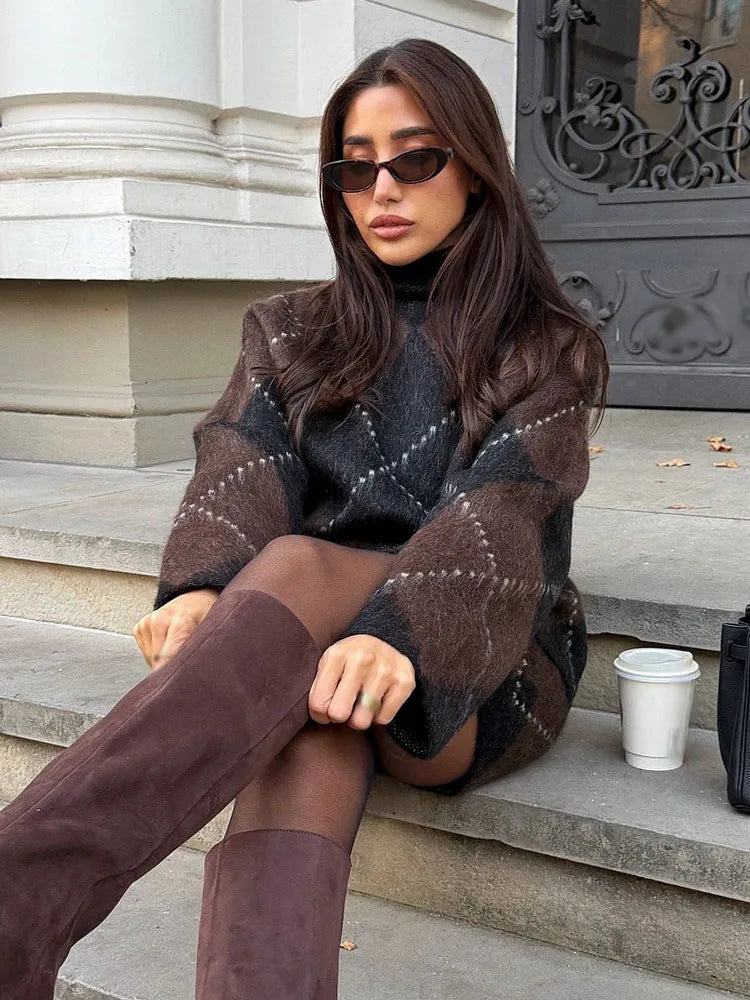 NastyENF Sweater Weather Knittted Long Sleeve Mini Skirt Set