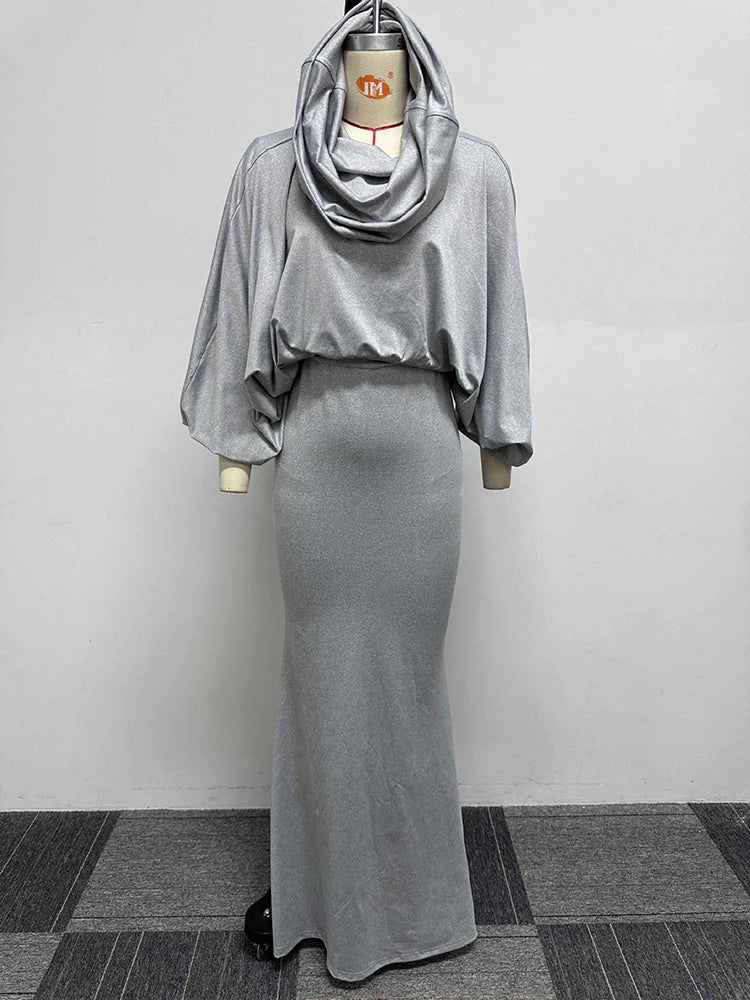 NastyENF Crown Me Sexy Skirt Set with Long Sleeve Hoodie