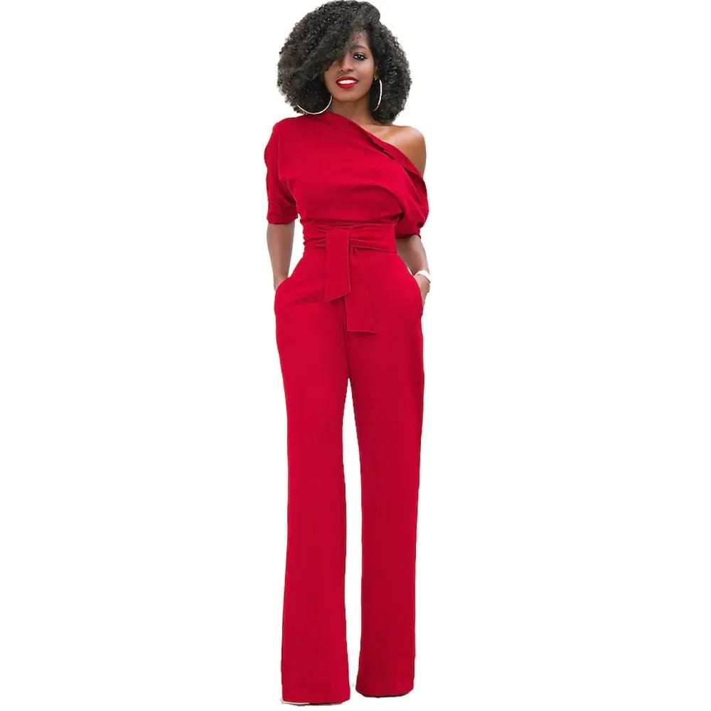 NastyENF Busy Signals Sexy Jumpsuit with Half Sleeve and Pockets