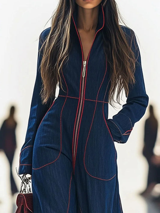 NastyENF Loose Change Simple Chic Wide Leg Jumpsuit