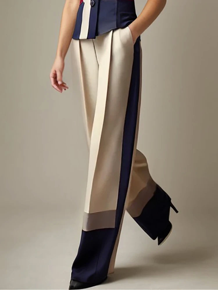NastyENF Ascension Colorblocked Set with Vest and Long Wide Leg Pant