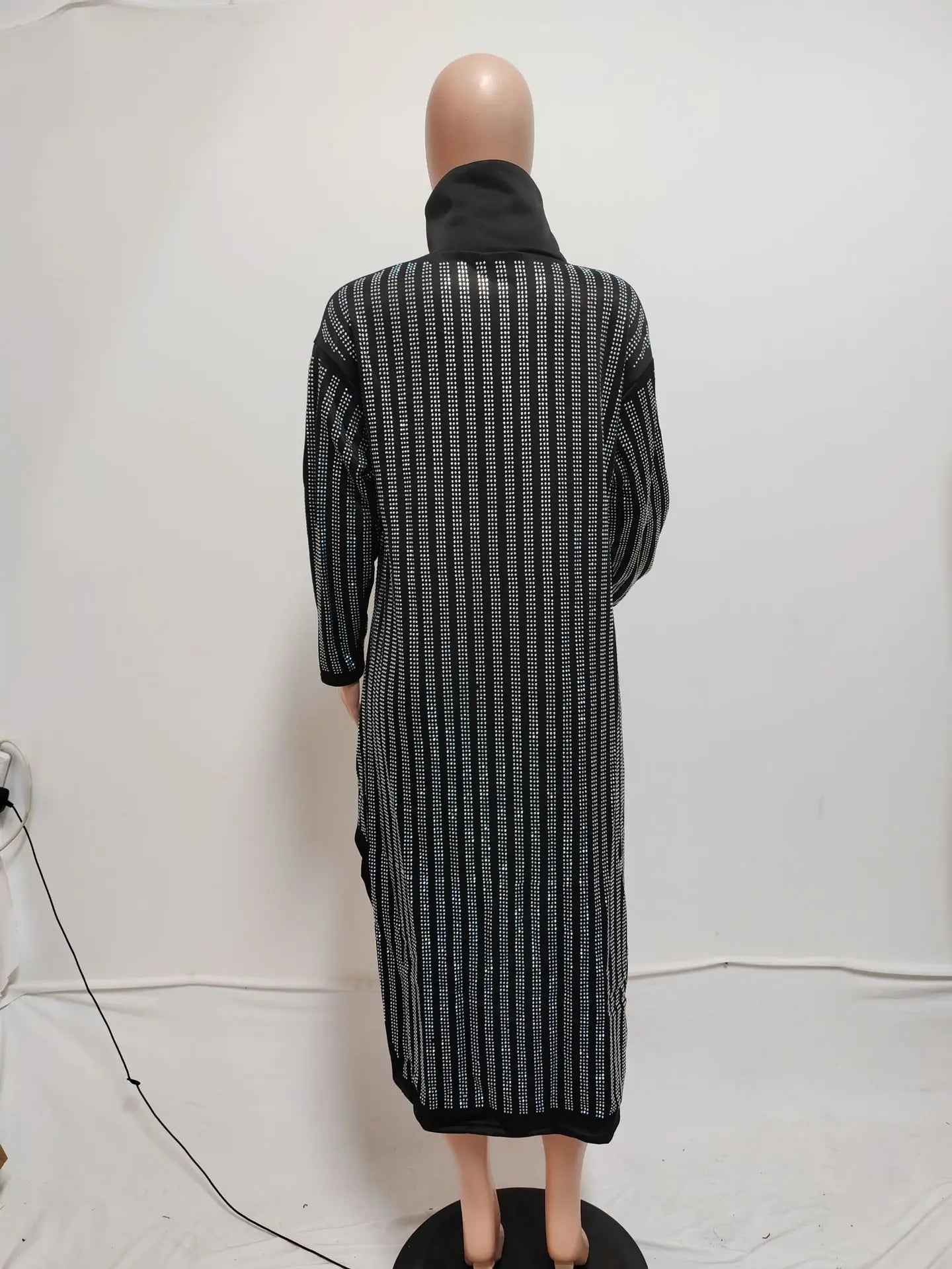 NastyENF Capable Turtleneck Hi-Lo Dress with Rhinestone detail