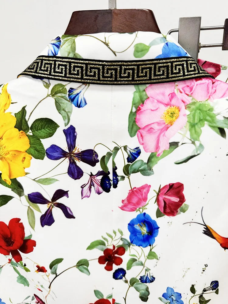 NastyENF Ingrown Luxury Printed Blazer Pantsuit