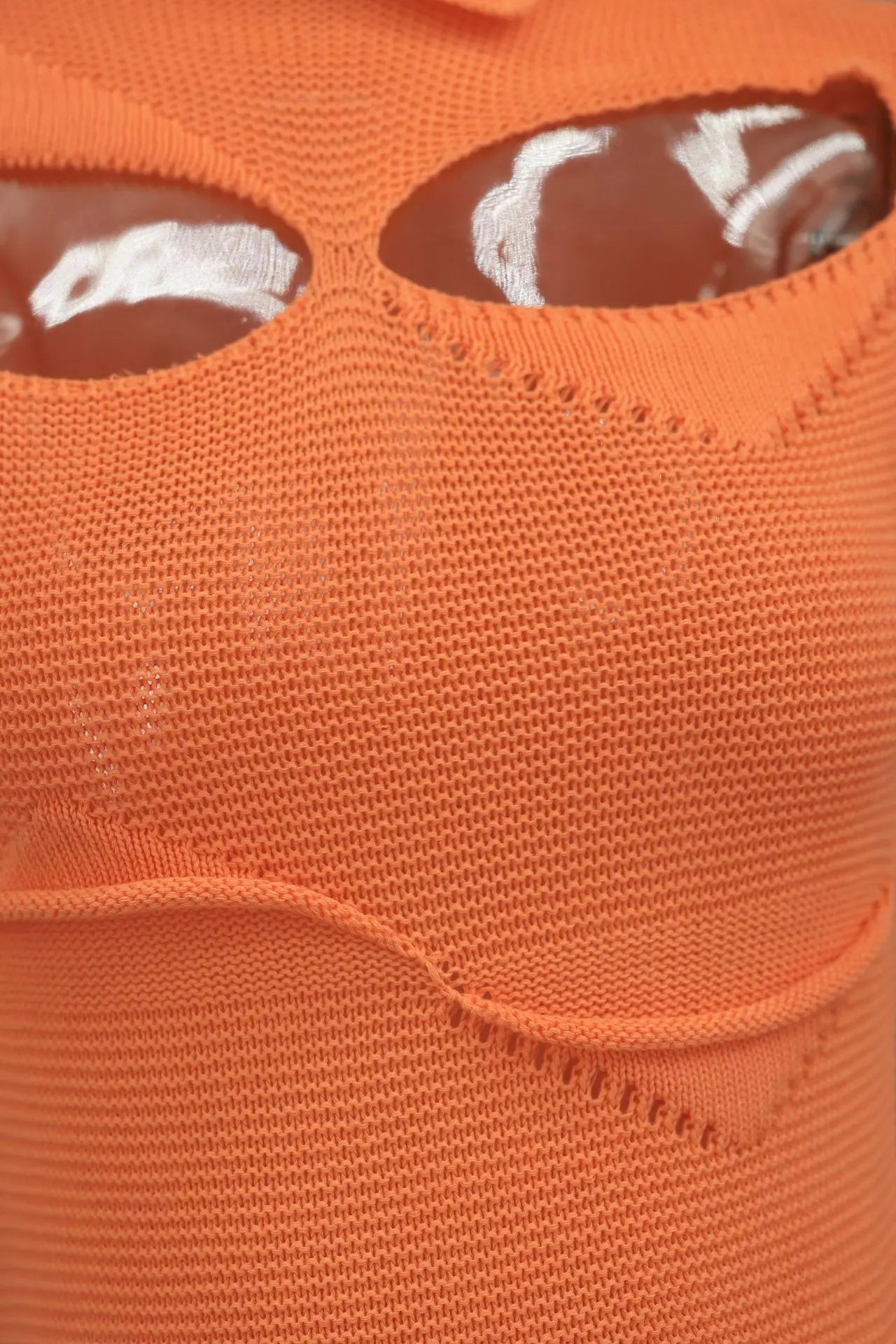 NastyENF Radiance Sexy Long Gradient Knitted Sweater Dress with Cutout detail