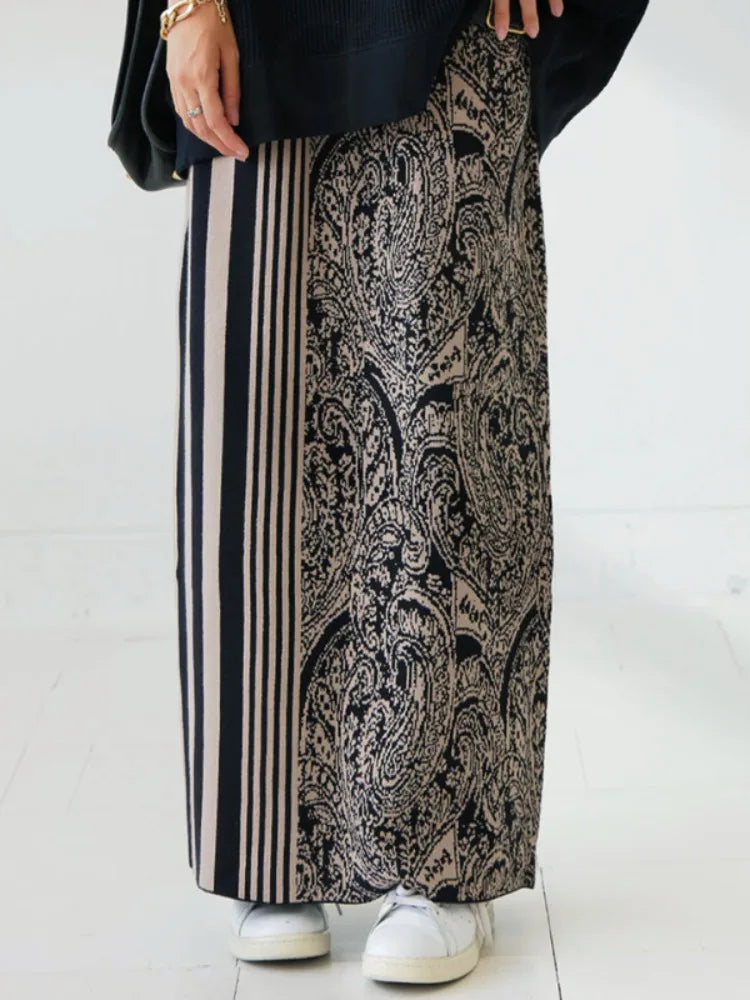 NastyENF Uncommon Striped Knit Two Piece Skirt Set