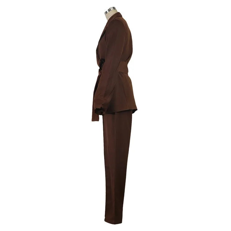 NastyENF Occupied Matching Blazer Set with Straight Leg Pants