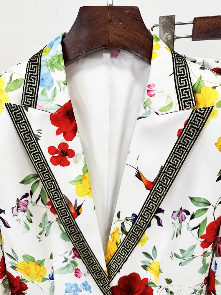 NastyENF Ingrown Luxury Printed Blazer Pantsuit