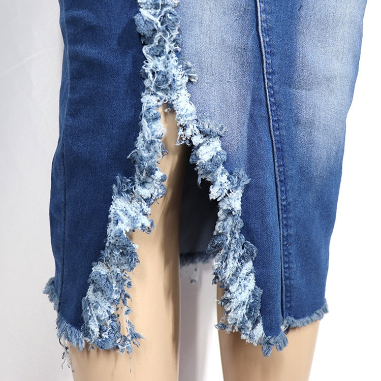 NastyENF Humpdays Sexy Denim Skirt Set