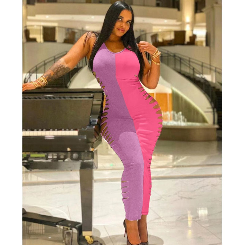 NastyENF Cruel Intentions Contrast Color Bodycon Dress